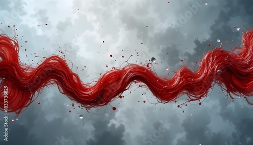 Red Abstract Background with Dynamic Gradients, Textures, and Modern Design for Creative Projects