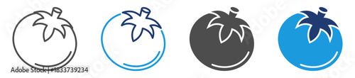 tomato icon sheet with multiple style
