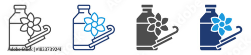 vanilla extract icon sheet with multiple style