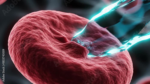 Damaging Microplastic Abrasion on Red Blood Cell Macro