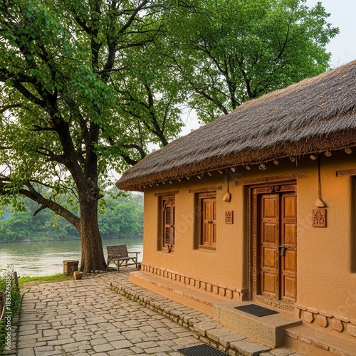old house in the village