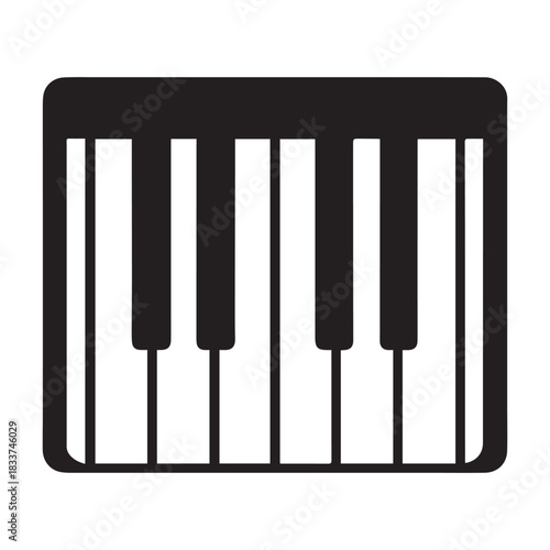 piano keyboard icon vector illustration
