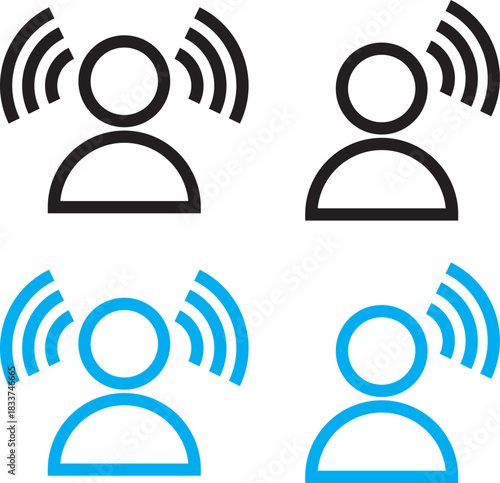 Influencer icon set. Social media marketing symbols.  banner ad, social analytics graph, content planner, influencer icon, post scheduler, audienc