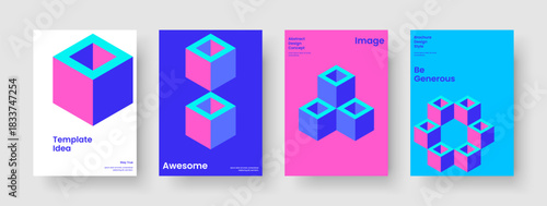 Creative Brochure Design. Isolated Book Cover Template. Geometric Banner Layout. Business Presentation. Poster. Flyer. Background. Report. Catalog. Newsletter. Journal. Magazine. Handbill