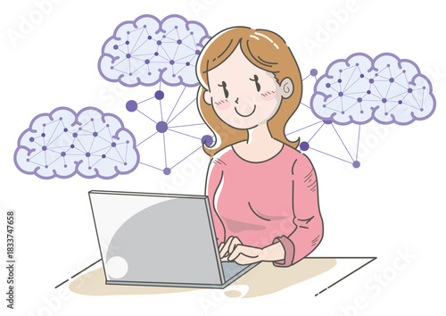 人工知能を使いこなす女性1