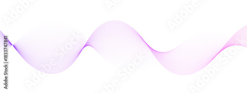 Elegant purple sound wave design for dynamic backgrounds and modern presentations