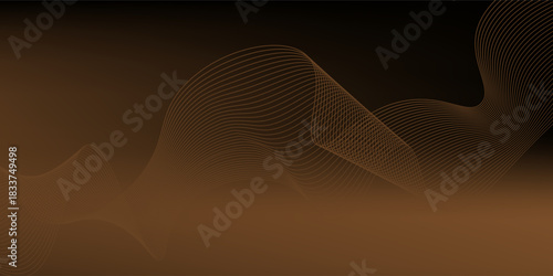 Gold background. Wave Decorative Invitation. Wedding Entertainment Hollywood Bollywood Night. Vector