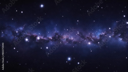 Vast expanse of deep space, filled with swirling nebulae and countless stars