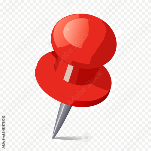 red push pin