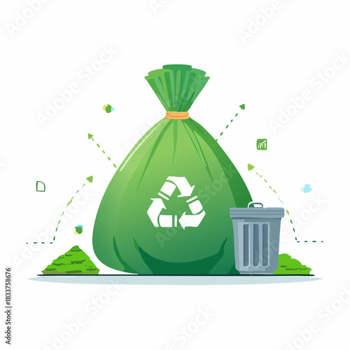 Sustainable Waste Management and Recycling Concept
