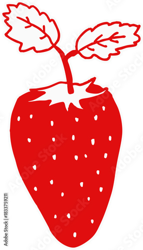 딸기 일러스트