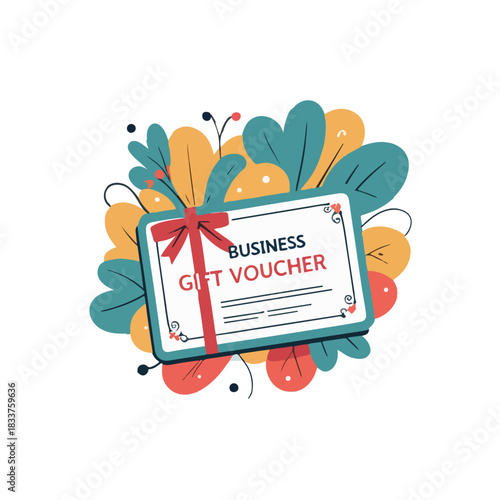 Corporate Gift Voucher Card Doodle