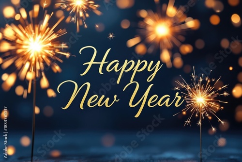 Happy new year celebration