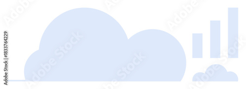 Cloud computing concept. Cloud computing enabling scalable data storage and management solutions in business and technology. Cloud computing driving digital innovation and growth. Use for technology