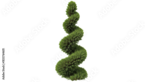 Spiral Shaped Green Plant for Modern Home or Office Decoration