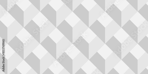 Structure wall white block box cube. seamless pattern grid vintage surface triangle. web monochrome square texture white background.	
