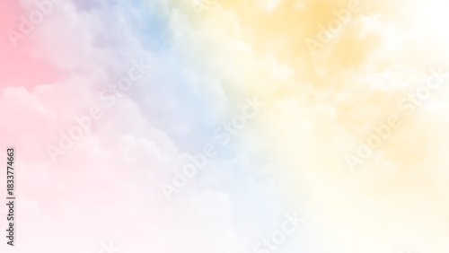 Sky Cloud pastel with a Colorful background . 