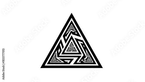 triangle symbol vector illustration
