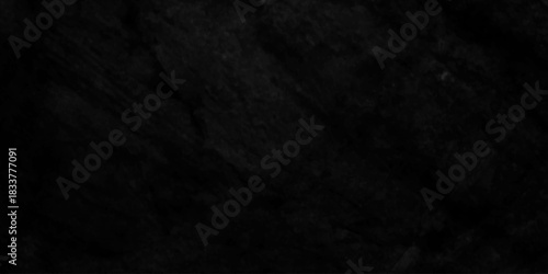 Wall dark black concrete grunge cement distressed background. abstract dark black wall texture. concrete rough dark floor old grunge interior vintage smooth closeup background.	