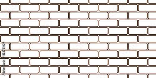 Pavement slab road seamless mosaic stone concrete wall surface tiles. subway vector block rock white brick wall texture background.	