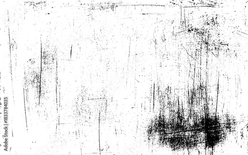 Grunge distressed texture. Dust overlay distress grain. Monochrome distressed overlay background. Vector distress wall texture.