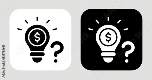 Critical Value Icon In Black and White Glyph Style