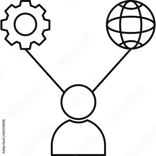 Networking Icon Illustration