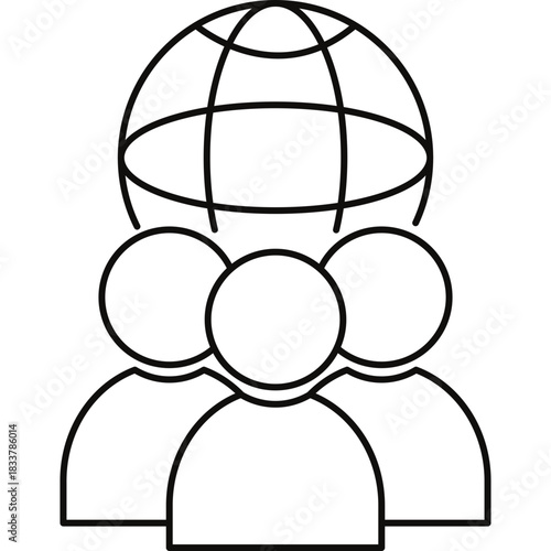 Networking Icon Illustration