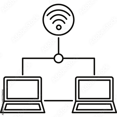Networking Icon Illustration