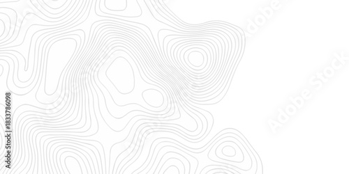Abstract minimal The pattern discovery vector topo map creative discovery White wave grid stripe line map topography. vector geographic contour mounted map background.	