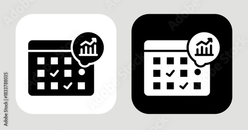 Need Forecast Icon In Black and White Glyph Style