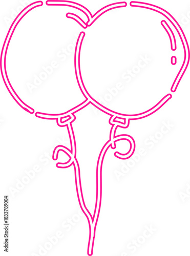 Neon Gradient Balloons