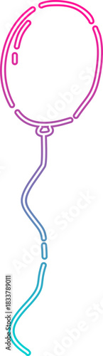 Neon Gradient Balloons