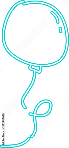 Neon Gradient Balloons