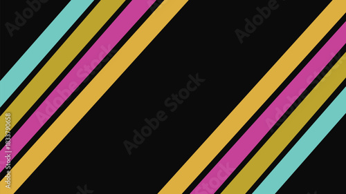 A colorful abstract striped background featuring a retro rainbow vector line pattern and vintage paper texture wallpaper design