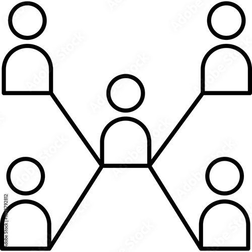 Networking Icon Illustration