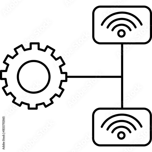 Networking Icon Illustration