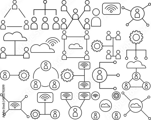 Networking Icon Illustration