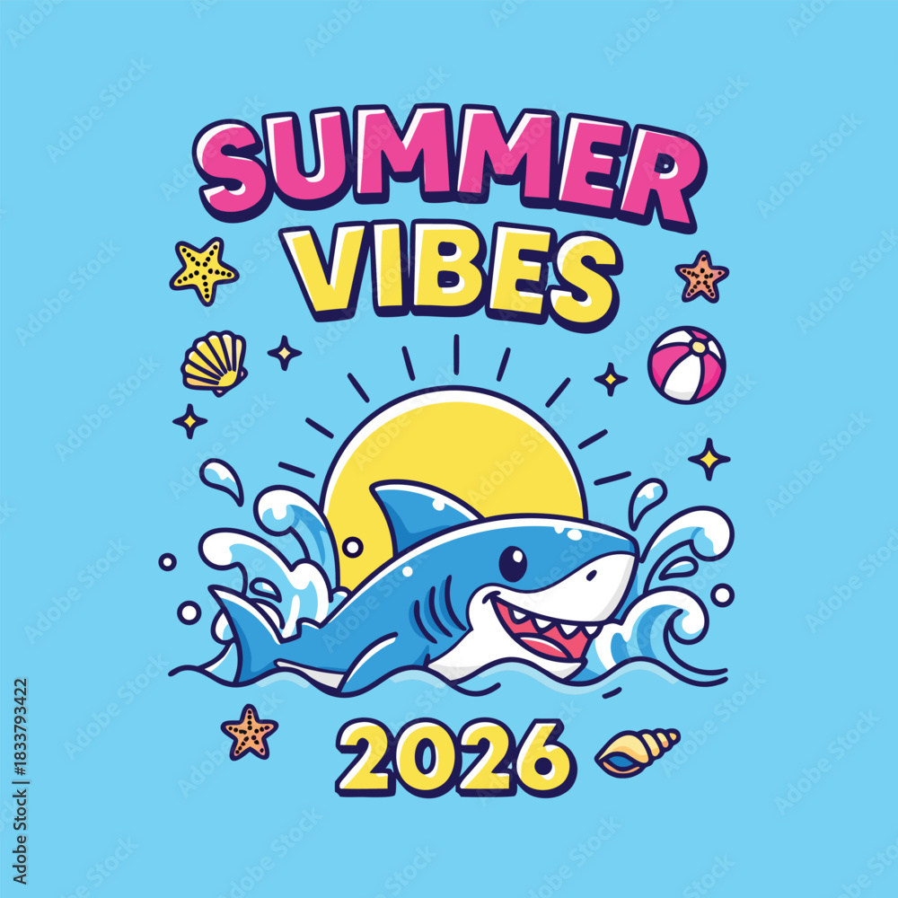 Fototapeta premium Shark Splash Fun