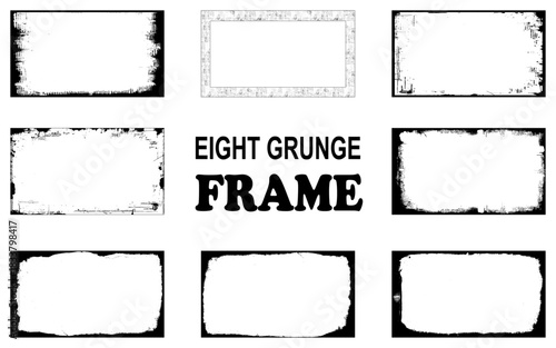 Grunge Frame Texture Pack Distressed vintage Overlays 