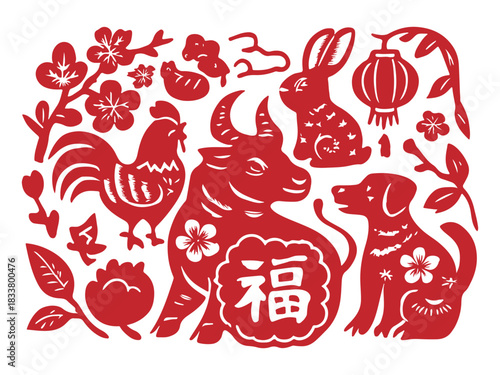 chinese new year paper cut