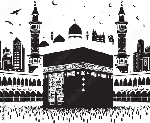 taj mahal vector illustration