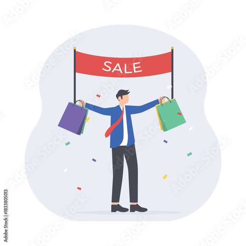 Shopping Vector Flat Style Icon EPS 10 File