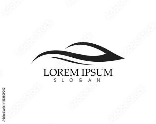 Car silhouette logo Vector template icons app