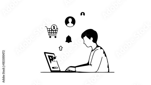 Health and Wellness Infographic Icon Set with People and Food