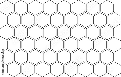 Honeycomb, pattern. Seamless, hexagonal, vector, graphic, design,
