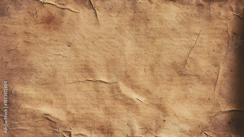 brown empty old vintage paper background. Paper texture. 