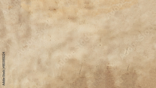 Old worn crumpled paper background. Vintage dirty sheet of parchment. Vector 