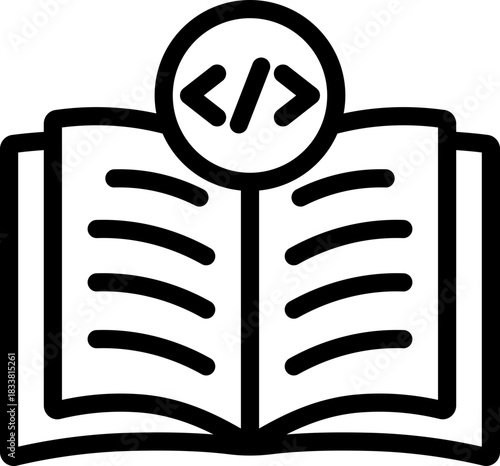 Programming Study Line Icon