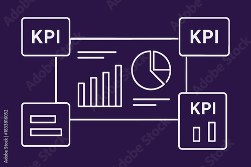 Key performance indicators kpi dashboard analytics business growth strategy